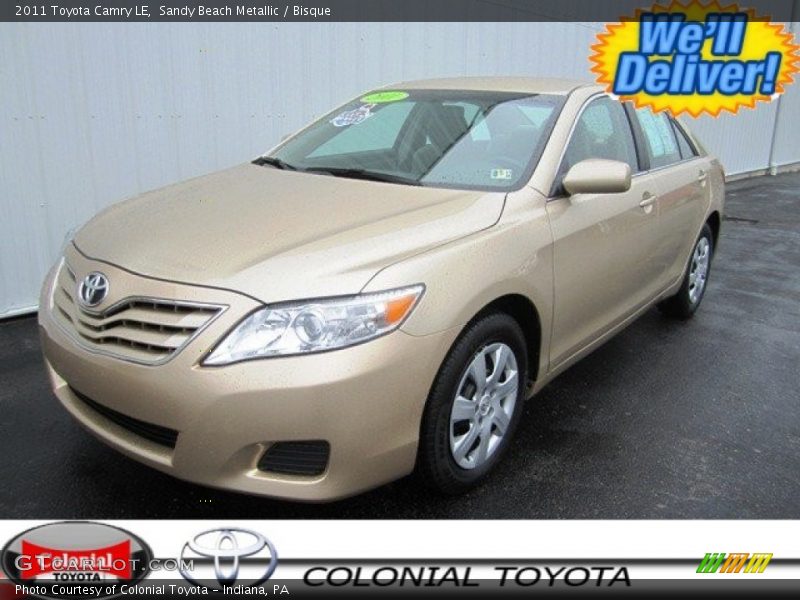 Sandy Beach Metallic / Bisque 2011 Toyota Camry LE