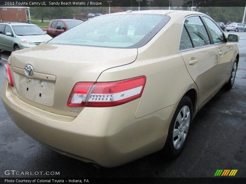 Sandy Beach Metallic / Bisque 2011 Toyota Camry LE