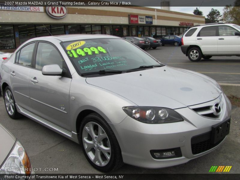 Galaxy Gray Mica / Black 2007 Mazda MAZDA3 s Grand Touring Sedan