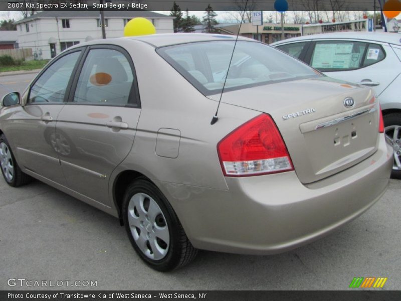 Sand Beige / Beige 2007 Kia Spectra EX Sedan