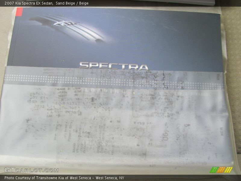 Sand Beige / Beige 2007 Kia Spectra EX Sedan