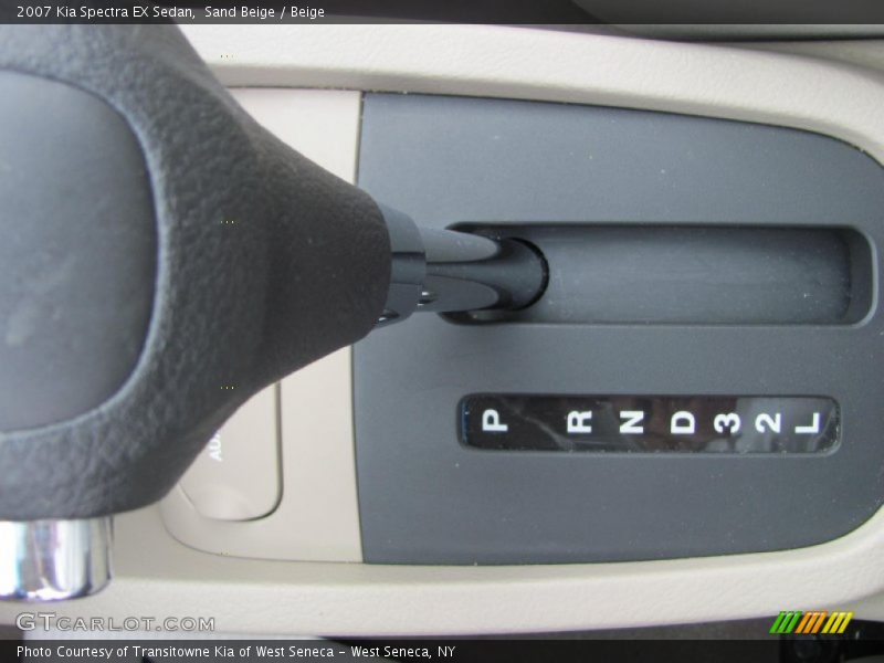 Sand Beige / Beige 2007 Kia Spectra EX Sedan