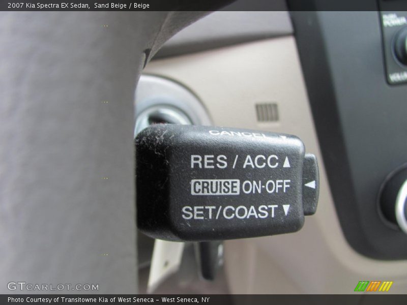Sand Beige / Beige 2007 Kia Spectra EX Sedan