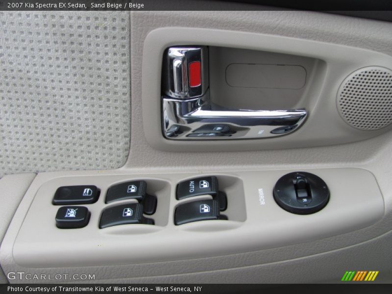 Sand Beige / Beige 2007 Kia Spectra EX Sedan