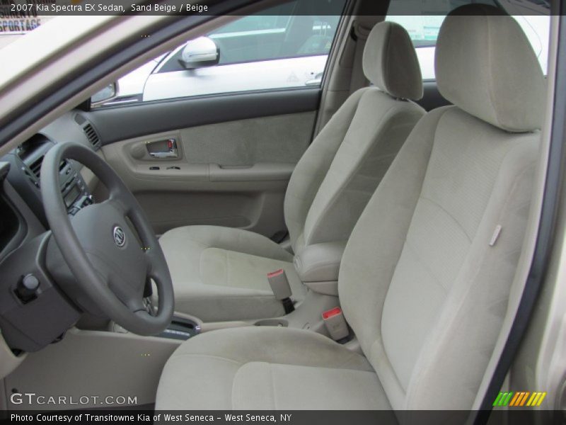Sand Beige / Beige 2007 Kia Spectra EX Sedan