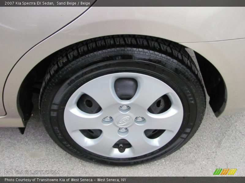 Sand Beige / Beige 2007 Kia Spectra EX Sedan