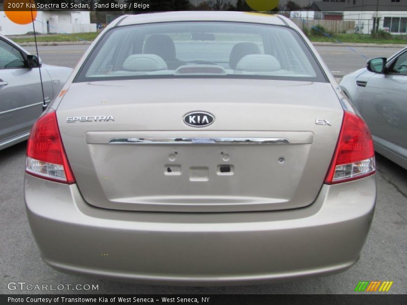 Sand Beige / Beige 2007 Kia Spectra EX Sedan