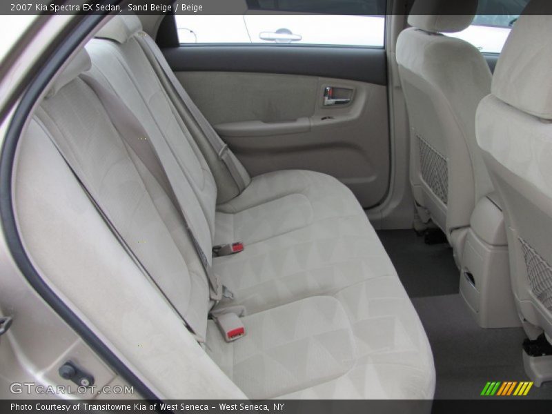 Sand Beige / Beige 2007 Kia Spectra EX Sedan