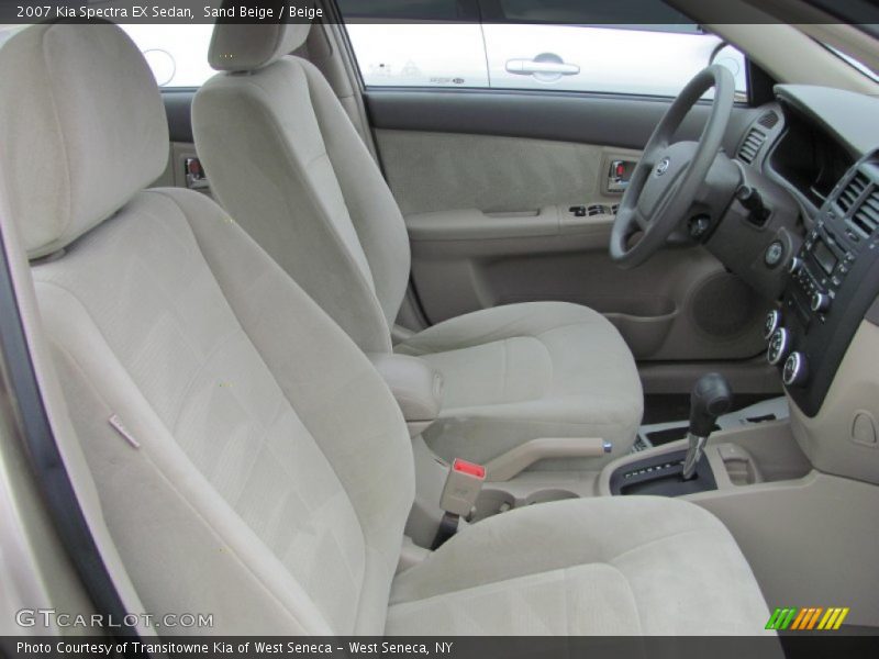 Sand Beige / Beige 2007 Kia Spectra EX Sedan