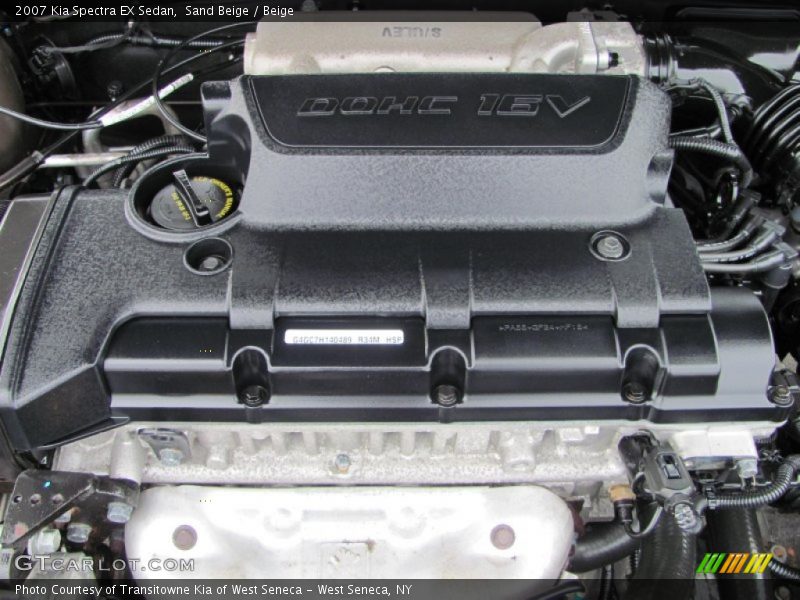 Sand Beige / Beige 2007 Kia Spectra EX Sedan