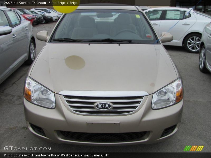 Sand Beige / Beige 2007 Kia Spectra EX Sedan