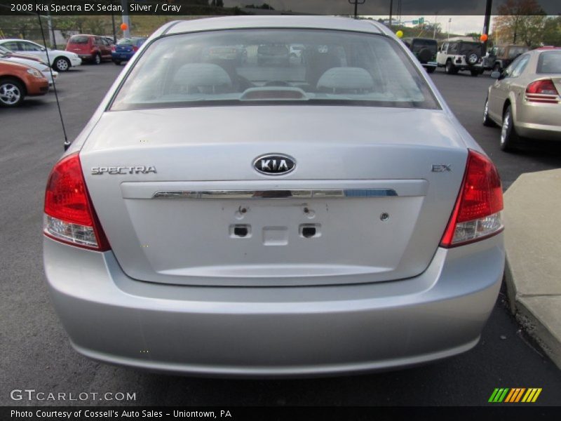Silver / Gray 2008 Kia Spectra EX Sedan