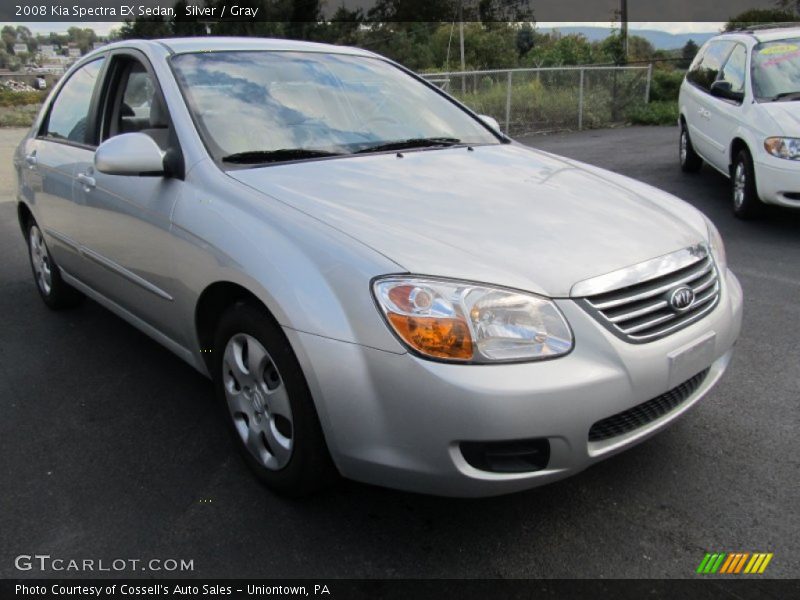 Silver / Gray 2008 Kia Spectra EX Sedan