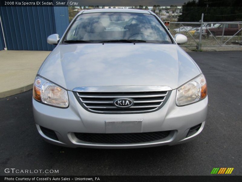 Silver / Gray 2008 Kia Spectra EX Sedan