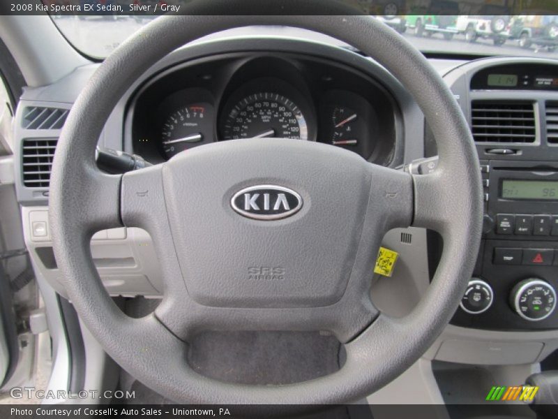 Silver / Gray 2008 Kia Spectra EX Sedan