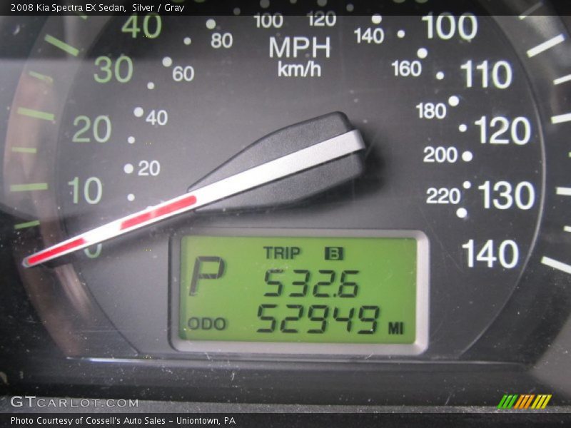 Silver / Gray 2008 Kia Spectra EX Sedan