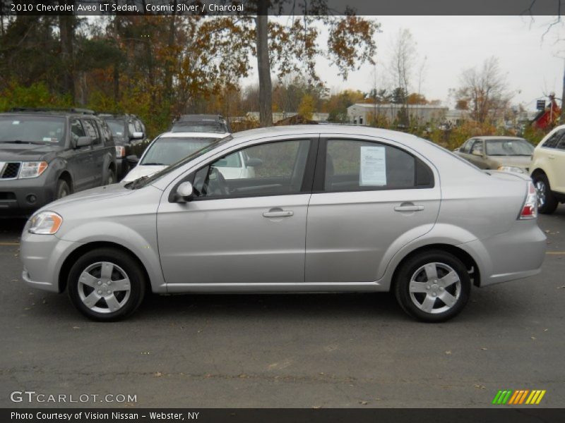 Cosmic Silver / Charcoal 2010 Chevrolet Aveo LT Sedan