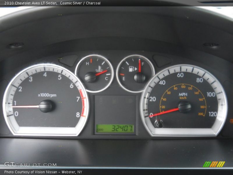 Cosmic Silver / Charcoal 2010 Chevrolet Aveo LT Sedan