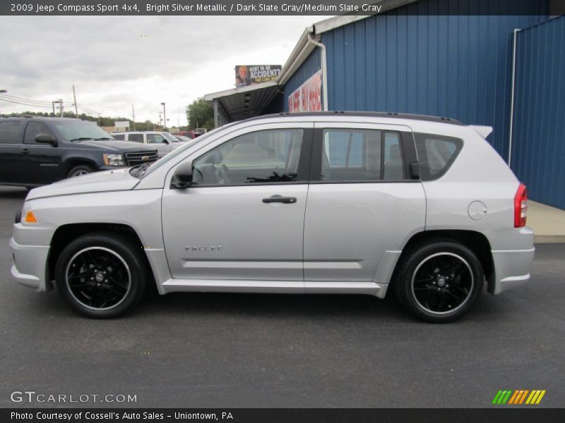 Bright Silver Metallic / Dark Slate Gray/Medium Slate Gray 2009 Jeep Compass Sport 4x4