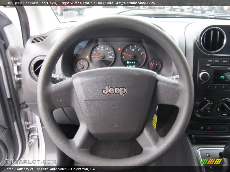Bright Silver Metallic / Dark Slate Gray/Medium Slate Gray 2009 Jeep Compass Sport 4x4