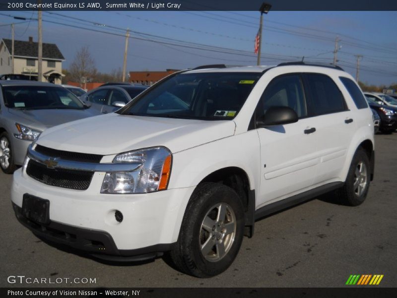 Summit White / Light Gray 2008 Chevrolet Equinox LS AWD