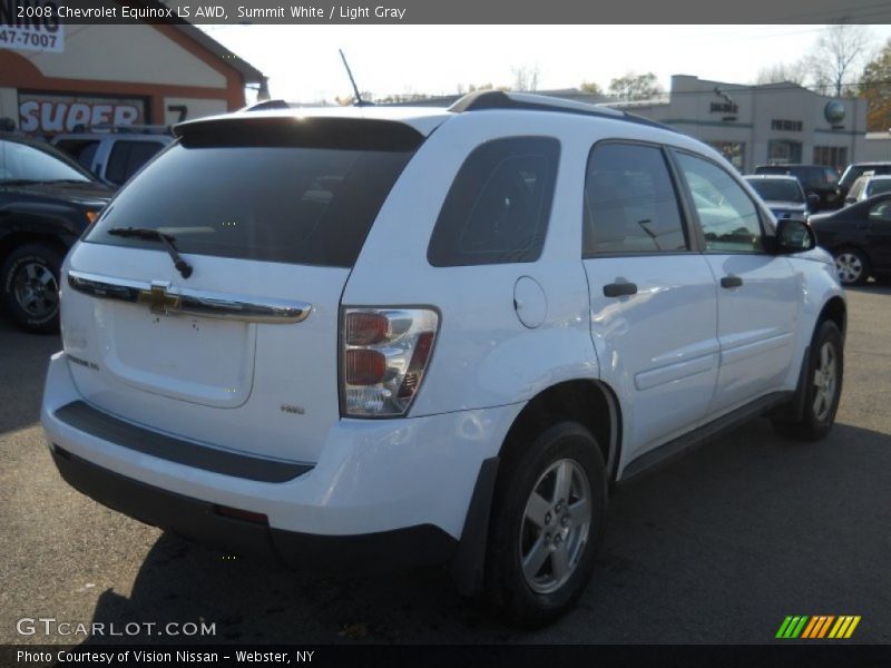 Summit White / Light Gray 2008 Chevrolet Equinox LS AWD