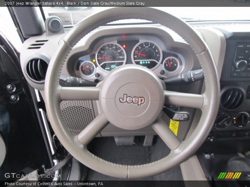 Black / Dark Slate Gray/Medium Slate Gray 2007 Jeep Wrangler Sahara 4x4
