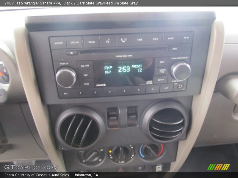 Black / Dark Slate Gray/Medium Slate Gray 2007 Jeep Wrangler Sahara 4x4
