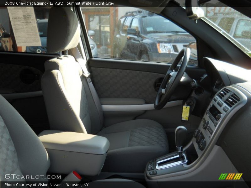 Summit White / Light Gray 2008 Chevrolet Equinox LS AWD