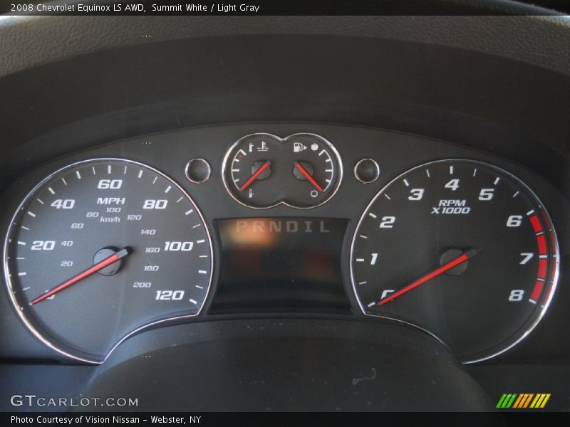 Summit White / Light Gray 2008 Chevrolet Equinox LS AWD