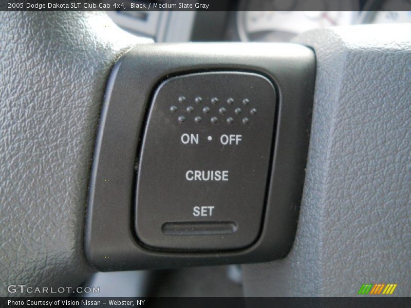 Black / Medium Slate Gray 2005 Dodge Dakota SLT Club Cab 4x4