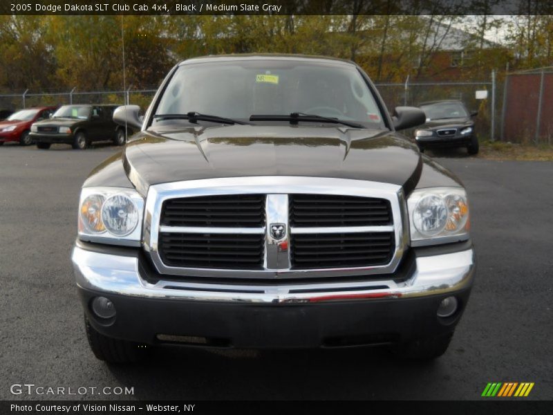 Black / Medium Slate Gray 2005 Dodge Dakota SLT Club Cab 4x4