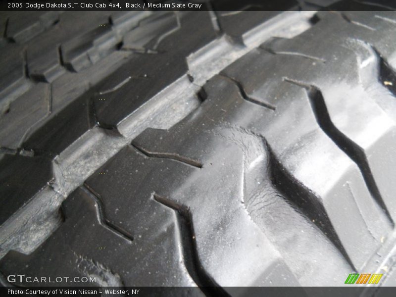 Black / Medium Slate Gray 2005 Dodge Dakota SLT Club Cab 4x4