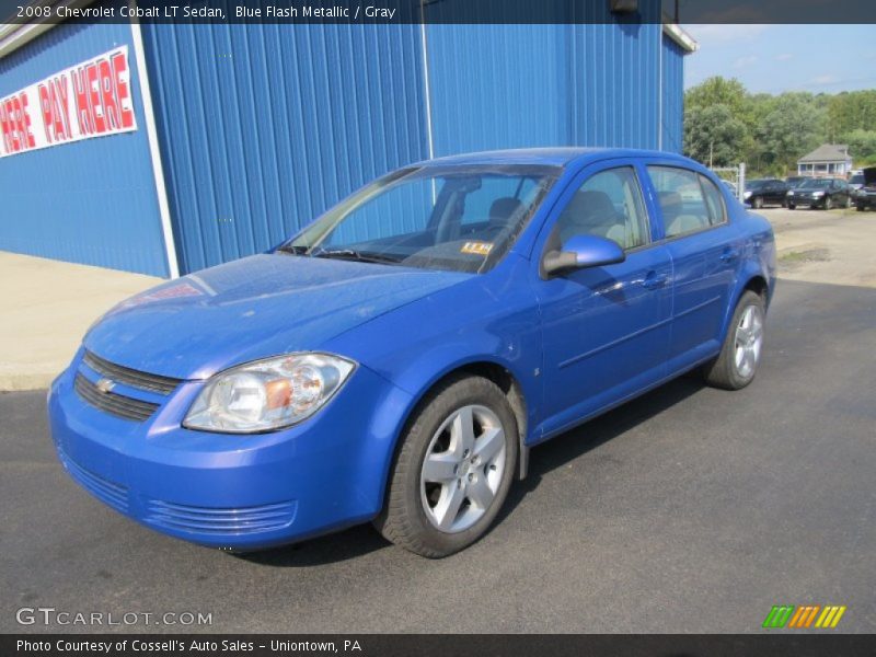 Blue Flash Metallic / Gray 2008 Chevrolet Cobalt LT Sedan