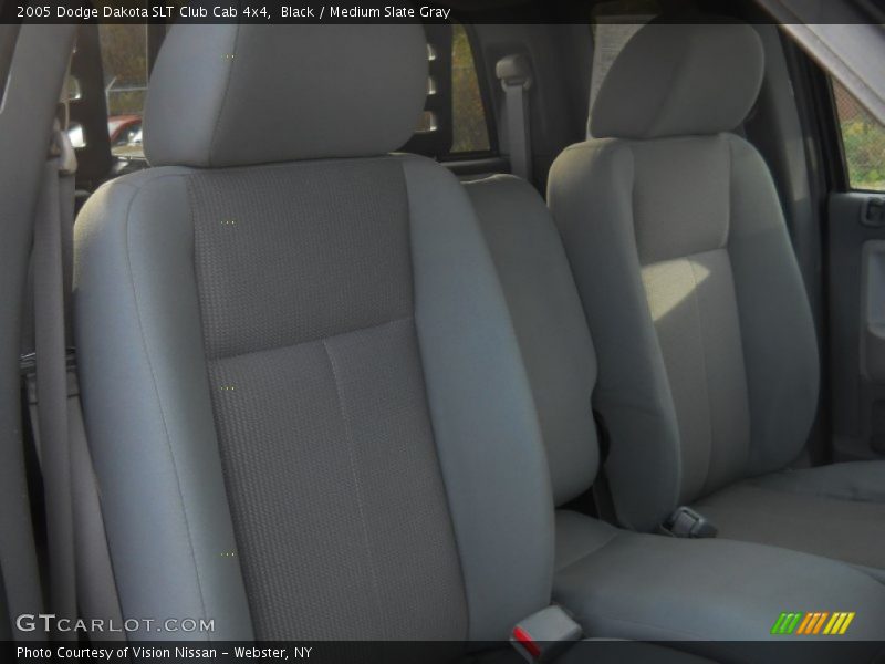 Black / Medium Slate Gray 2005 Dodge Dakota SLT Club Cab 4x4