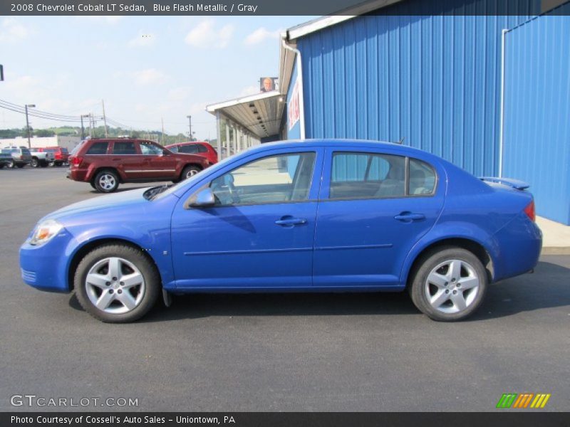 Blue Flash Metallic / Gray 2008 Chevrolet Cobalt LT Sedan