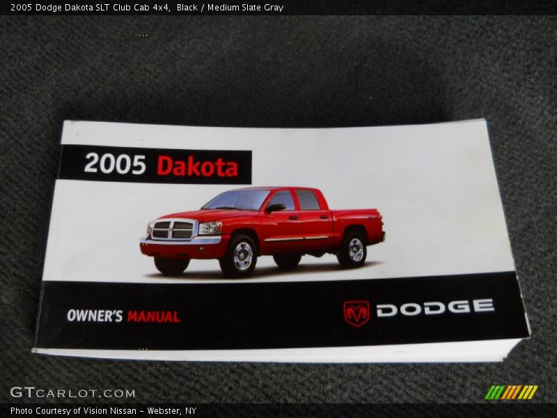 Black / Medium Slate Gray 2005 Dodge Dakota SLT Club Cab 4x4