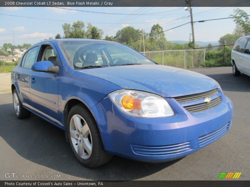Blue Flash Metallic / Gray 2008 Chevrolet Cobalt LT Sedan