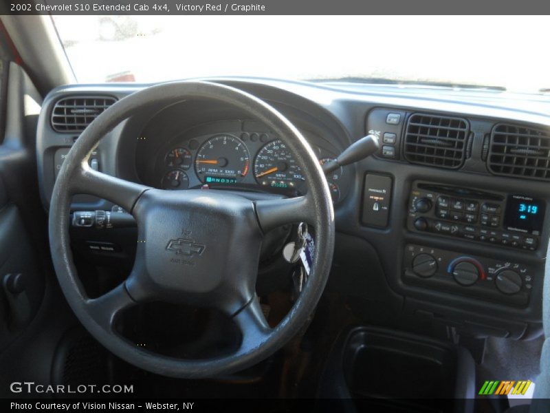 Victory Red / Graphite 2002 Chevrolet S10 Extended Cab 4x4
