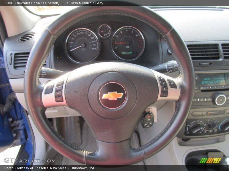 Blue Flash Metallic / Gray 2008 Chevrolet Cobalt LT Sedan