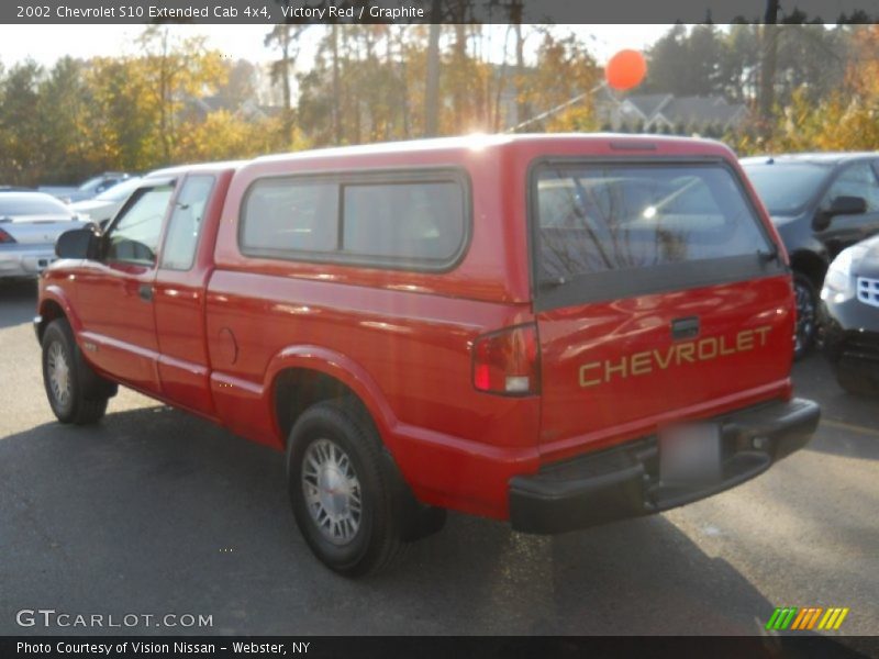 Victory Red / Graphite 2002 Chevrolet S10 Extended Cab 4x4