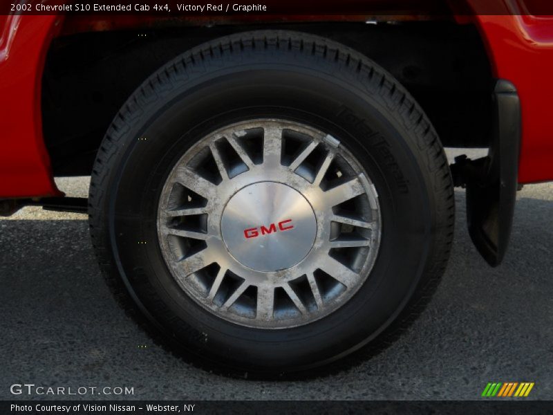 Victory Red / Graphite 2002 Chevrolet S10 Extended Cab 4x4