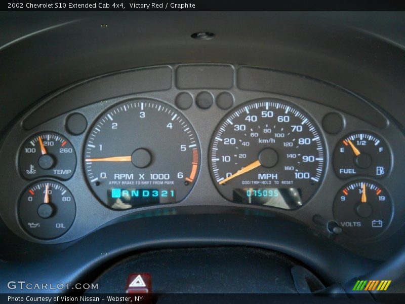  2002 S10 Extended Cab 4x4 Extended Cab 4x4 Gauges