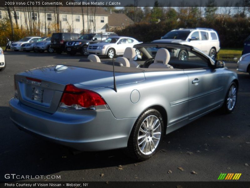 Celestial Blue Metallic / Calcite 2009 Volvo C70 T5 Convertible