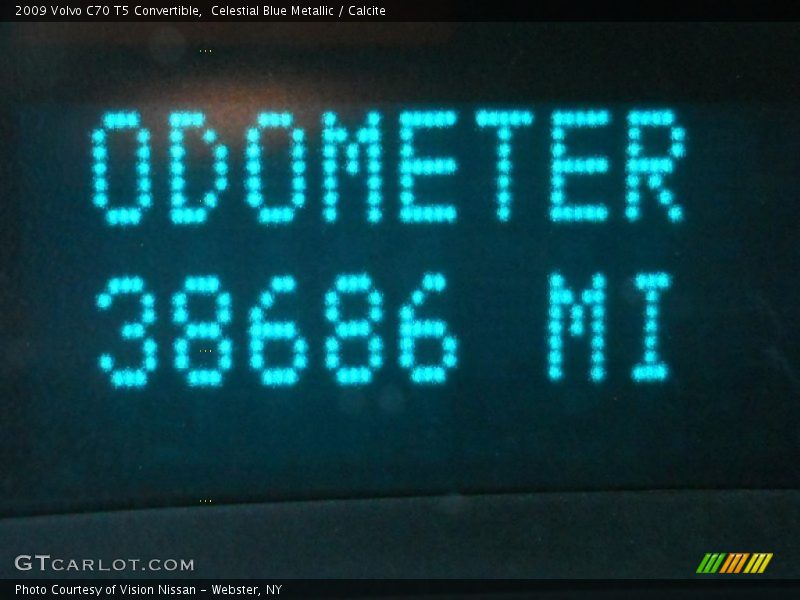 Celestial Blue Metallic / Calcite 2009 Volvo C70 T5 Convertible