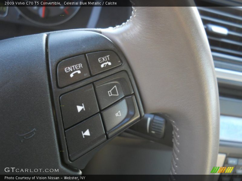 Celestial Blue Metallic / Calcite 2009 Volvo C70 T5 Convertible