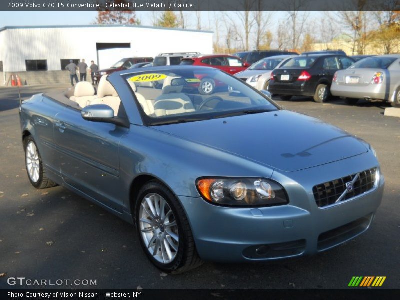 Celestial Blue Metallic / Calcite 2009 Volvo C70 T5 Convertible