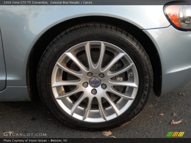 Celestial Blue Metallic / Calcite 2009 Volvo C70 T5 Convertible