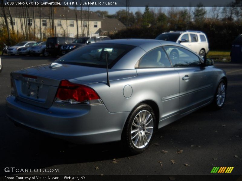 Celestial Blue Metallic / Calcite 2009 Volvo C70 T5 Convertible