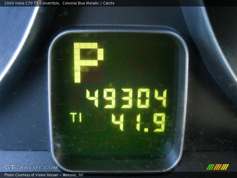 Celestial Blue Metallic / Calcite 2009 Volvo C70 T5 Convertible